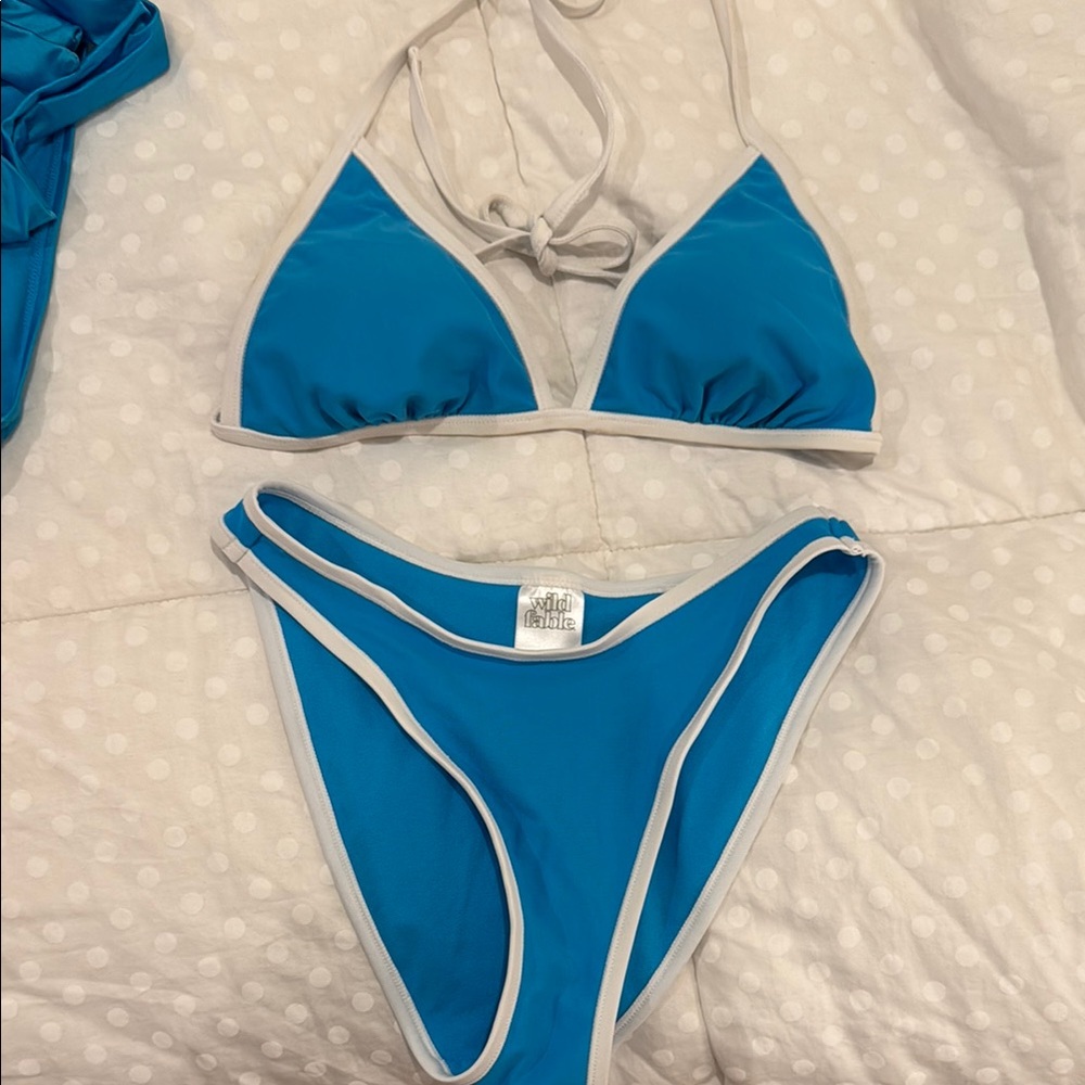 Wild Fable Blue and White Bikini